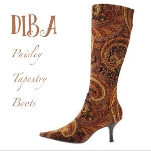 DIBA Babs Paisley Tapestry Boots